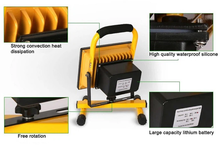 LED Portable Rechargeable Floodlight manufacture