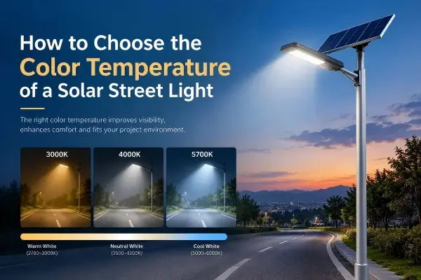 How to Choose the Color Temperature of a Solar Street Light