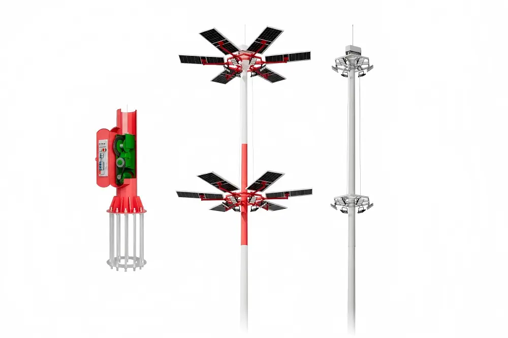 How to Design a Lifting High Mast Pole?