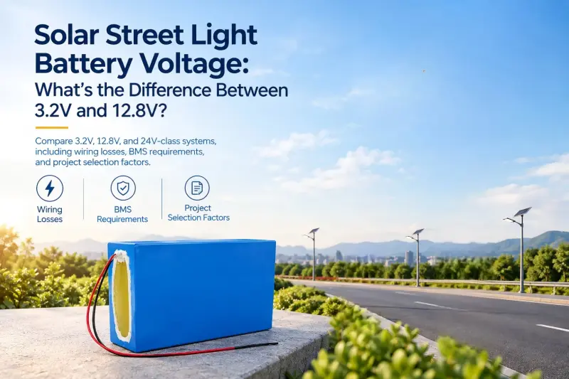 Solar Street Lights Battery Voltage: What’s the Difference Between 3.2V and 1...