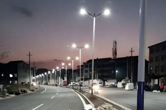 Solar Street Lighting Project In A Mountainous County In Western China