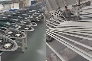 225 Light Poles And 80 Sets Of LED Street Lights Shipped To Honduras
