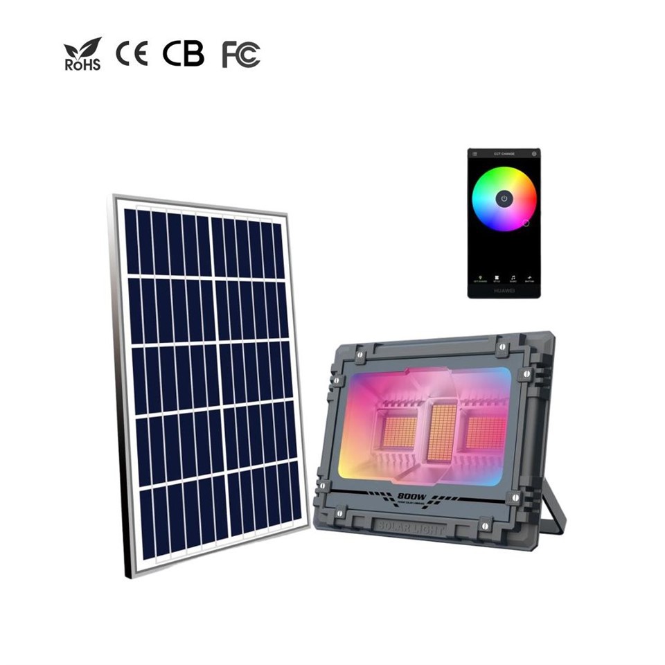 RGB Solar Powered Flood Light