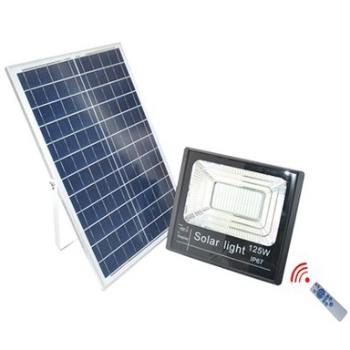 Solar Powered LED Flood Light With Motion Detector